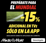 Chollazo 15% EXTRA descuento Televisores grandes marcas desde APP Mediamarkt