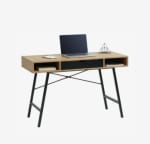 Escritorio ABBETVED 48x120 color roble natural/negro por 38.50€