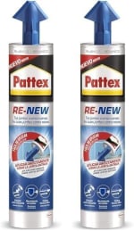 Pattex RE-NEW Silicona Blanca 2x280ml por 12,22€