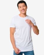 Heren T-shirts extra lang 1+1 gratis