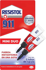 Resistol 911 Mini Duo adhesivo instantáneo 2x1g por $17 en Amazon