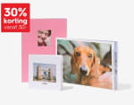30% korting op op alle basis fotoboeken bij besteding vanaf €30 bij HEMA