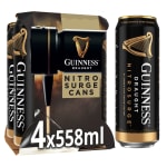 Guinness Draught Nitrosurge Stout Beer Can 4x558ml for £7.95 at Tesco