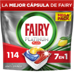 Fairy Platinum Plus cápsulas lavavajillas (114 unidades) por 19,99€ en Amazon