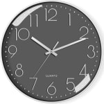 Reloj de pared de cuarzo silencioso (12 pulgadas) por $199 en Amazon