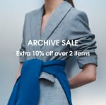Archive Sale: tot 70% korting + 10% extra bij aankoop van 2 of meer artikelen