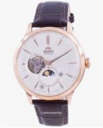 Orient Reloj automático esfera abierta y fases de sol y luna RA-AS0102S10B por 195€