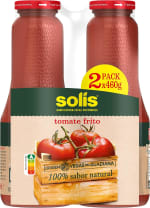 3 Pack SOLÍS Tomate Frito Clásico Bipack Frasco Cristal Sin Gluten 2 x 460g por 7.38€