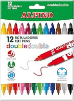 Alpino 12 rotuladores doble punta varios colores por 2.12€