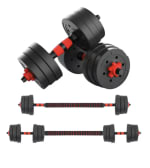 Juego de mancuernas ajustables 2 en 1 con barras por 13,32€