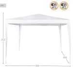 AKTIVE Carpa 300X300X250 cm Poliester Blanco -CD por 30.49€