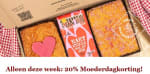 20% korting op de Moederdagcollectie van Oma's Brievenbustaart
