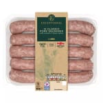 Exceptional by ASDA 10 Classic Pork Sausages 667g – £2 at Asda