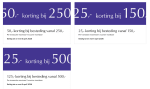 Tot €125 korting op je aankoop bij de bijenkorf