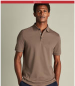 Polo en piqué - Camel à 29,95€
