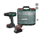 Set perceuse-visseuse sans fil et accessoires + 2 Batteries + Chargeur, 20 V à 54,99€