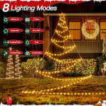 Ollny 4.2M Christmas Tree Lights with Star for £5.98