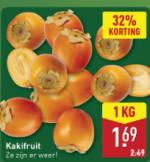 1Kg Kakifruit voor €1,69 bij de Aldi