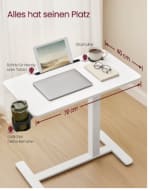 VASAGLE bijzettafel met wielen voor €47,52 dmv code bij Aliexpress