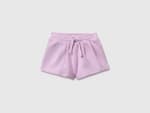 Pantalones cortos de polar lila por 7.75€