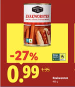 Cocktail knakworstjes voor €0,99 bij Lidl