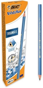 12 unidades BIC Evolution Triangle, Lápices HB2 con barril triangular por 2.44€