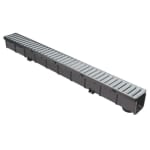 Lot de 3 caniveaux à grille gris galvanisé A15 pour 19,90€ chez Brico Dépôt