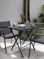 SANDVIKA Mesa de balcón SANDVIKA 65x65 negro por 25€