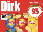 Lay's chips (175 g) voor €0,95 bij Dirk