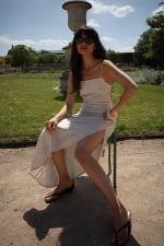 Robe en lin drapée à 9,19€