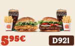 Menú pequeño Whopper o Krispper por 5,95€ en Burger King