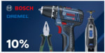 10% korting op vele Bosch en Dremel producten met voorraad bij Conrad