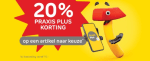 20% korting op één artikel naar keuze bij besteding vanaf €10 bij Praxis