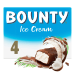 Bounty Chocolate & Coconut Ice Cream Bars x4 200ml for £1.57 at Sainsbury’s