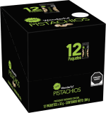 Wonderful Pistachios pistaches tostados con sal 32g (12 bolsas) por $120 en Amazon