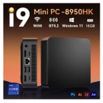 Mini PC Intel i9-8950HK Celeron N5095A Windows 11 Pro 16GB RAM SSD WiFi6 BT52