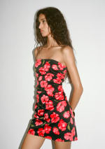 Mango Vestido palabra de honor flores por 8,99€