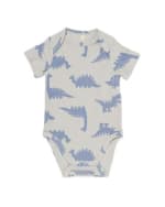 Baby meegroeiromper dino blauw voor €2,25 bij HEMA