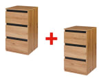 Lot de 2 commodes Genève, imitation chêne à 91,99€