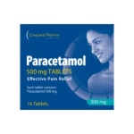 Crescent Pharma Paracetamol Tablets (Caplets) 500mg 16s for £0.29 at Savers