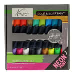 Acrylverf Fluor en Metallic Kleuren, 18x36 ml voor €4 bij Lobbes