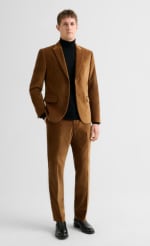 Costume 2 pièces slim en velours palatine à 135€