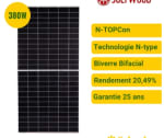Kit solaire 2 panneaux JOLYWOOD 380W + 1 micro-onduleur SOSSEN à 229€