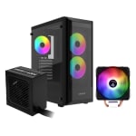 Pack COOLPC Black Nebula ARGB + Gamdias Boreas E1-410 + Gamdias Helios E1-600 Pro 80