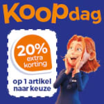 20% extra korting op 1 product naar keuze bij Trekpleister