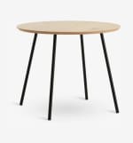 Mesa auxiliar NYBO Ø55 color roble cálido/negro por 10€