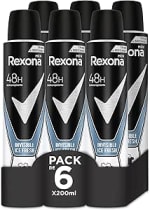 Rexona Invisible Ice Fresh 6x200ml por 8,63€