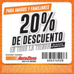 Cupón AutoZone: 20% de descuento (14/11 a 16/11)