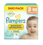 Couches Bébés Prenium Protection 6-10kg Taille 3 PAMPERS à 31,49€