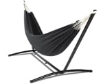 Hamaca IDMarket con soporte de metal y lona Gris Antracita por 39€